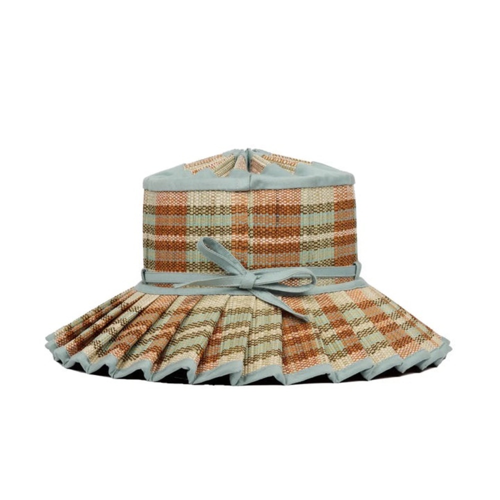 Lorna Murray Australia Lake Como Child's Hat – Green/Brown Plaid - Picture 12 of 13
